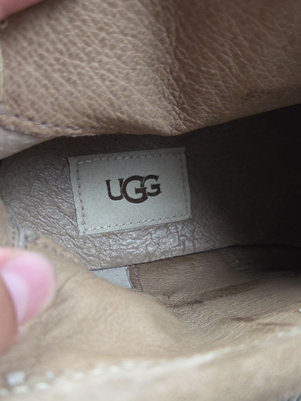 UGG Varney Suede Moccasin Ankle Boots Boho Zip Back Tan Womens Size 8 - Picture 6 of 9